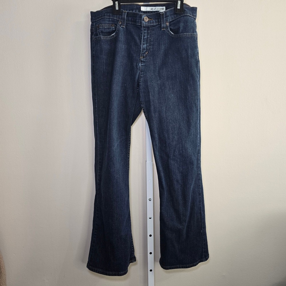 DKNY Jeans Womens Dark Wash Bootcut Denim Pants‎ Size 10 S